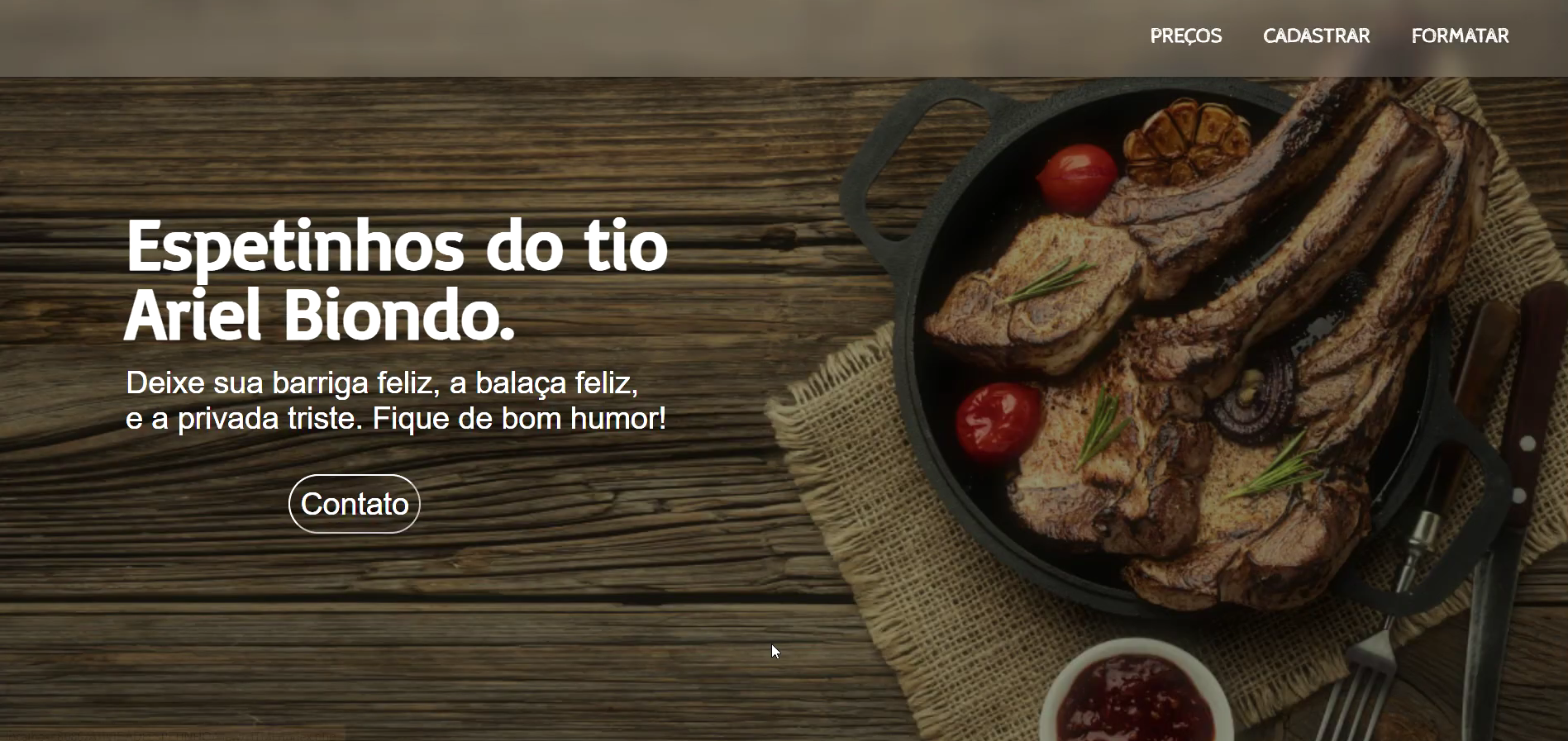 Foto de Sistema de vendas de espeto